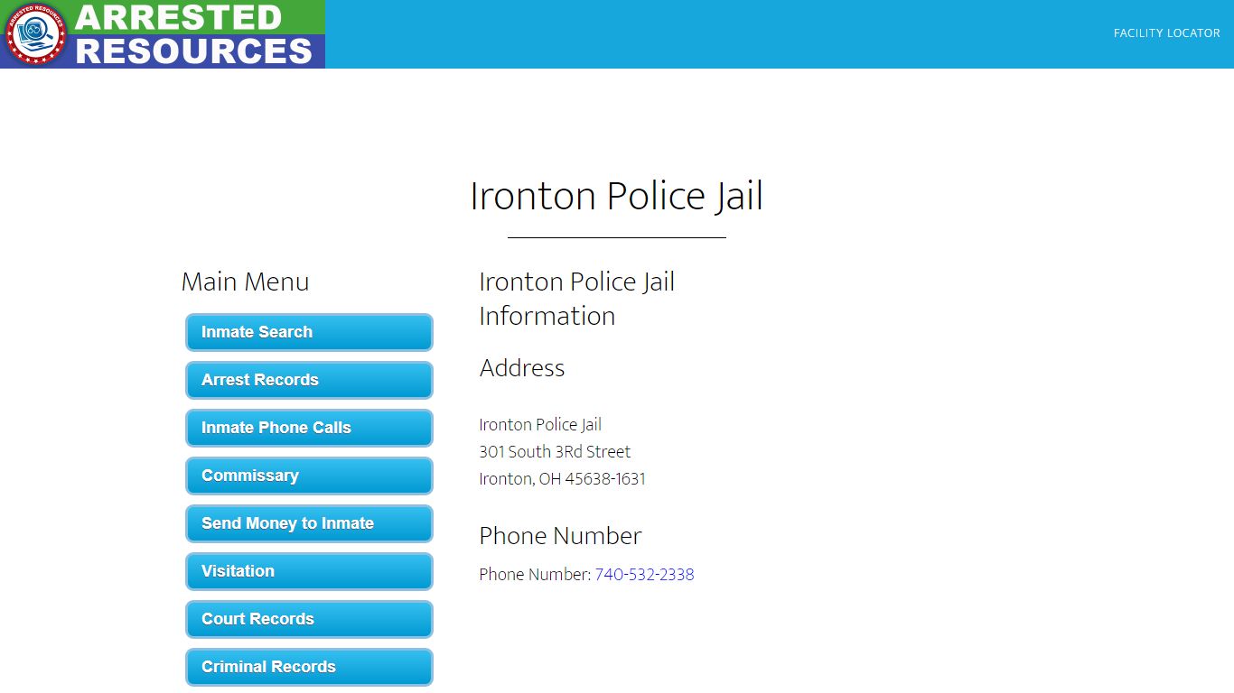 Ironton Police Jail - Inmate Search - Ironton, OH - Arrested Resources